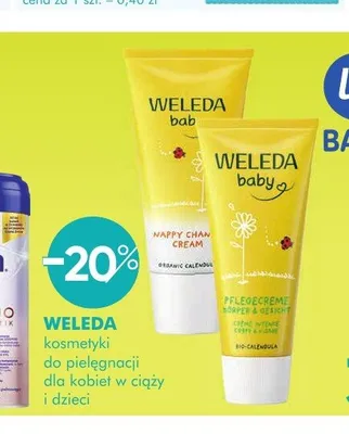 Kosmetyki do pielęgnacji dla kobiet w ciąży i dzieci Weleda promocja w Super-Pharm