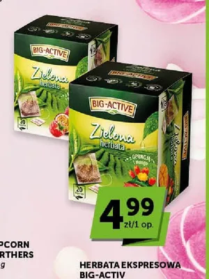 Herbata ekspresowa Big-Active promocja w Euro Sklep