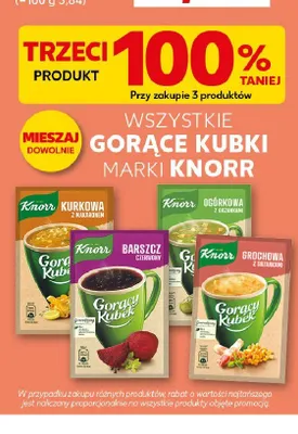 Zupa Gorący Kubek Knorr Grochowa z grzankami promocja w Kaufland