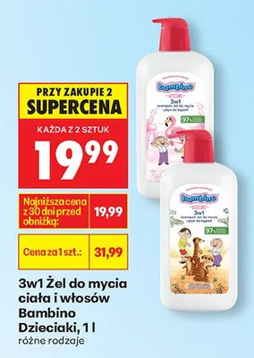 Żel do mycia ciała i włosów 3w1 Dzieciaki różne rodzaje promocja w Biedronka