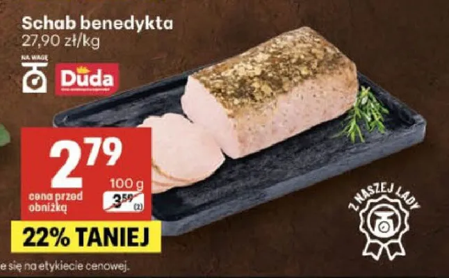 Schab benedykta Duda promocja w Delikatesy Centrum