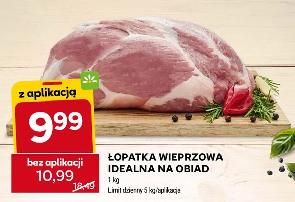Łopatka wieprzowa idealna na obiad promocja w Stokrotka