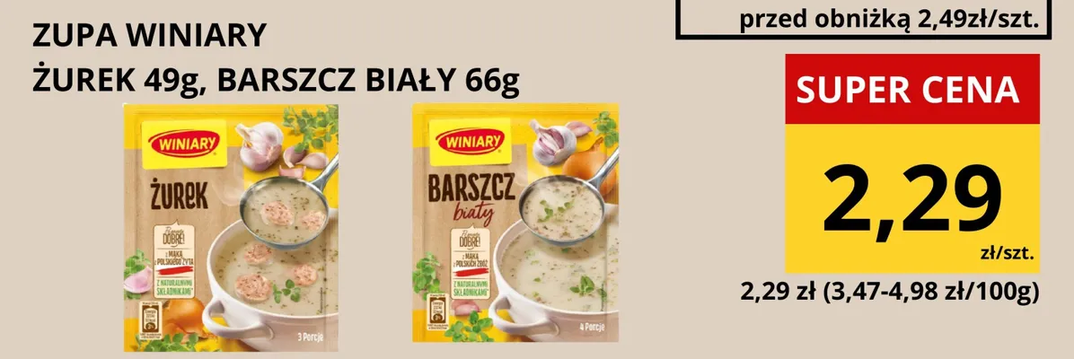 Zupa żurek promocja w Supeco