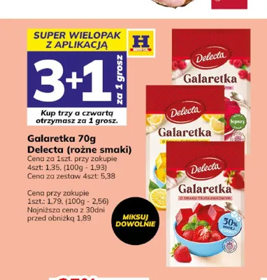 Galaretka Delecta promocja w Hitpol