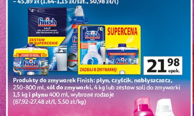 Sól do zmywarek Finish promocja w Auchan