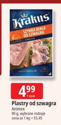 Plastry od szwagra Animex promocja w Leclerc