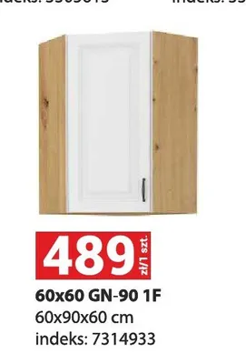 Szafka kuchenna wisząca narożna 60x60 GN-90 1F promocja w Merkury Market
