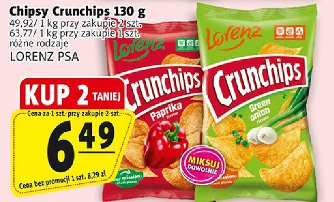 Chipsy Crunchips promocja w Prim Market