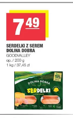Serdelki z serem Dolina Dobra promocja w SPAR