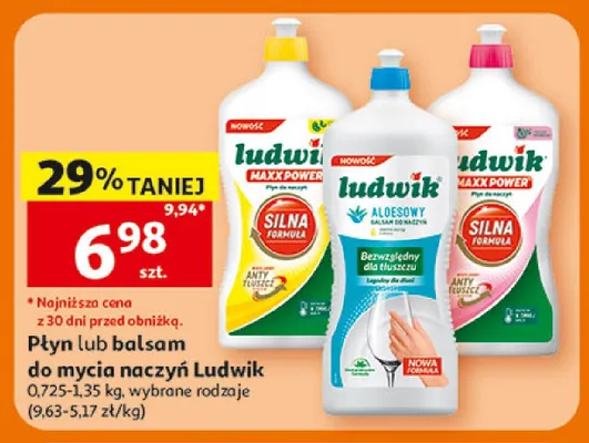 Balsam do mycia naczyń Ludwik Aloesowy promocja w Auchan