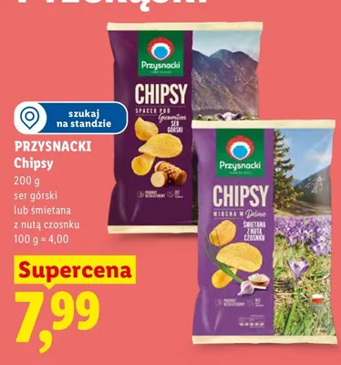 Chipsy Przysnacki ser górski promocja w Lidl