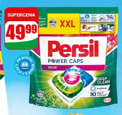 Kapsułki do prania kolorów Persil Power Caps Color promocja w Dino