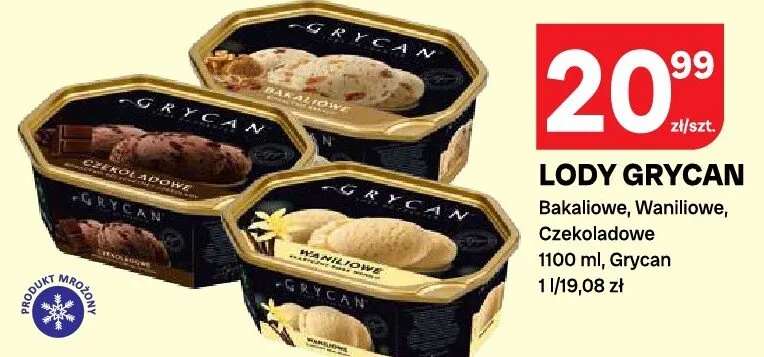Lody Bakaliowe, Waniliowe, Czekoladowe promocja w Chorten