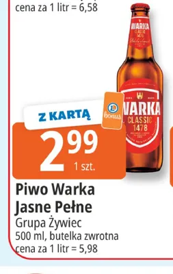 Piwo Warka promocja w Leclerc