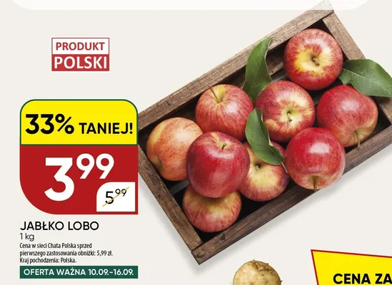 Jabłka Lobo promocja w Chata Polska