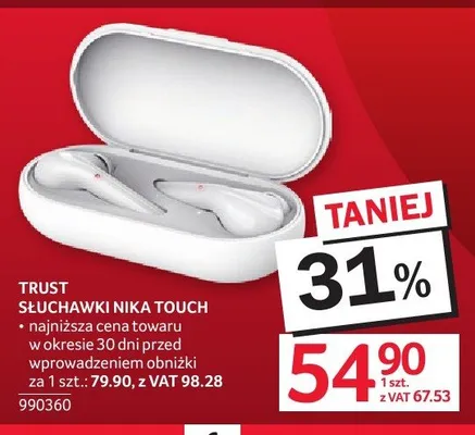 Słuchawki TRUST NIKA TOUCH promocja w Selgros