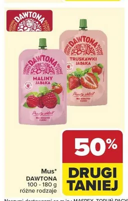 Mus DAWTONA Truskawki Jabłka promocja w Carrefour