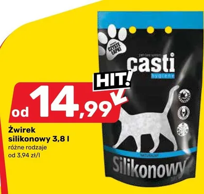 Żwirek silikonowy 3,8l promocja w Bricomarche