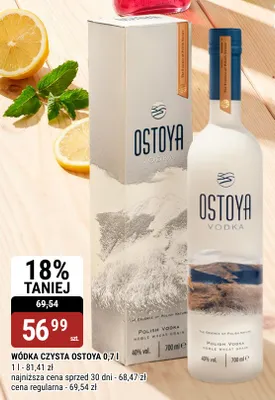 Wódka czysta Ostoya promocja w bi1