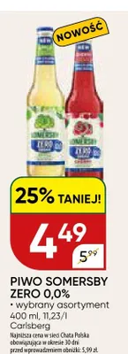 Piwo bezalkoholowe Somersby Zero 0,0% promocja w Chata Polska