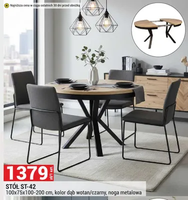 Stół ST-42 promocja w Merkury Market