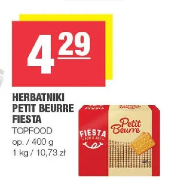 Herbatniki Petit Beurre Fiesta promocja w SPAR
