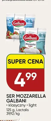 Ser Mozzarella Galbani light promocja w Chata Polska