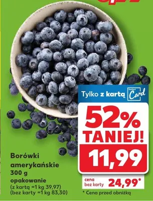 Borówki amerykańskie promocja w Kaufland