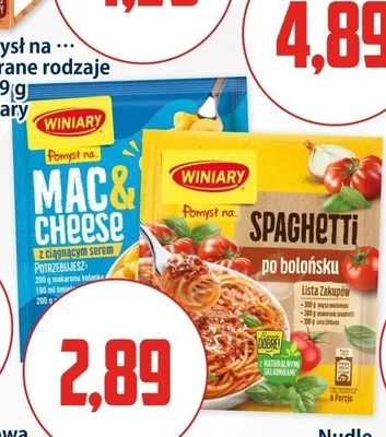 Danie gotowe Winiary Pomysł na Mac & Cheese promocja w Kupiec