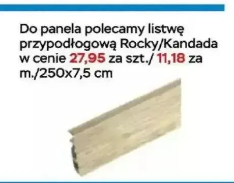 Listwa przypodłogowa Rocky promocja w Abra Meble