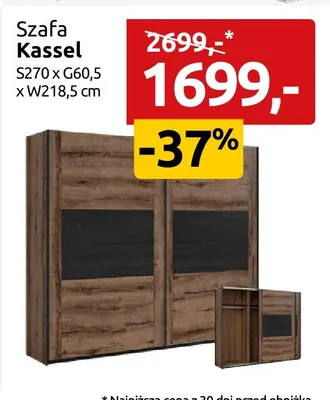 Szafa Kassel promocja w Black Red White