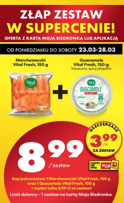 Zestaw: marcheweczki 180g + guacamole 150g promocja w Biedronka