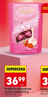 Praliny truskawkowe Lindor promocja w Biedronka
