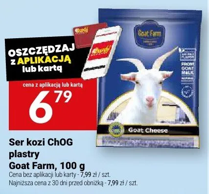 Ser kozi ChOG plastry Goat Farm promocja w Twój Market