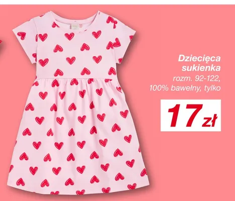 Sukienka dziecięca promocja w KiK