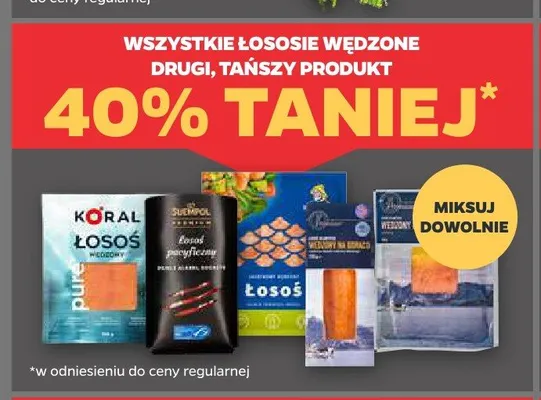 Łososie wędzone promocja w Netto