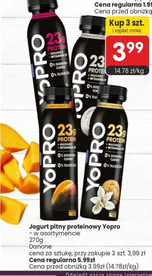 Jogurt pitny proteinowy YoPro stracciatella promocja w Market Point