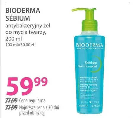 Żel BIODERMA SEBIUM promocja w Hebe