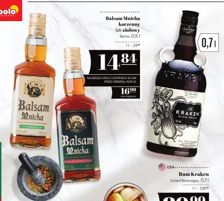 Balsam Mnicha ziołowy promocja w POLOmarket