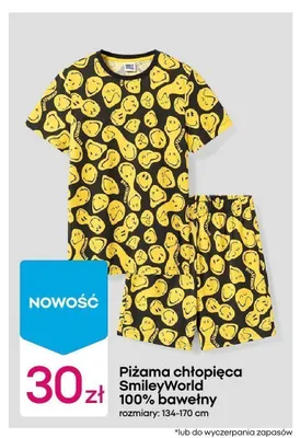 Piżama chłopięca SmileyWorld promocja w Pepco