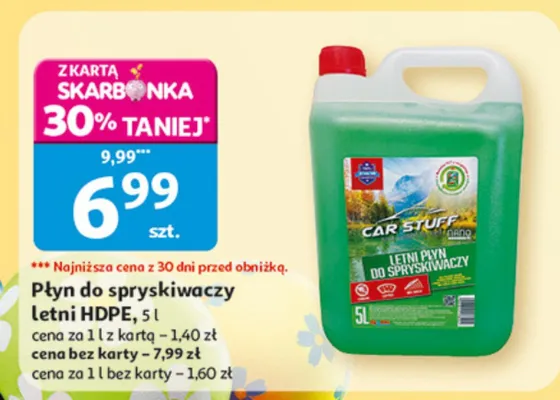 Płyn do spryskiwaczy letni HDPE promocja w Auchan
