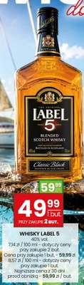 Whisky Label 5 Classic Black promocja w Twój Market