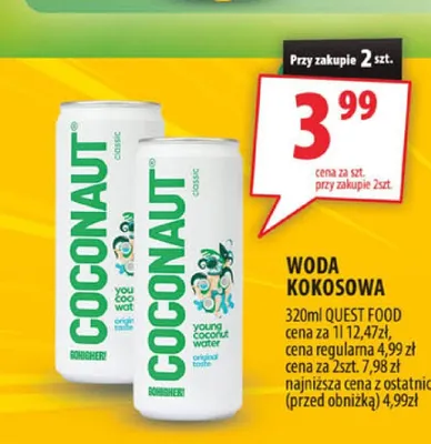 Woda Kokosowa Coconaut Classic promocja w Arhelan