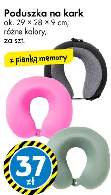Poduszka na kark z pianką memory promocja w Tedi