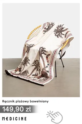 Ręcznik plażowy bawełniany Medicine promocja w Medicine
