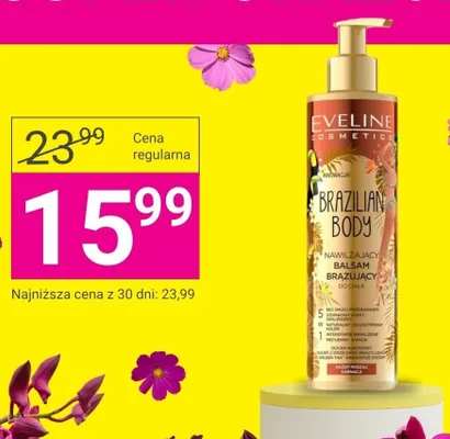 Nawilżający balsam brązujący do ciała Eveline Cosmetics Brazilian Body promocja w Hebe