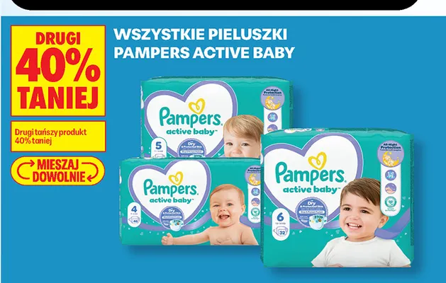 Pieluszki Pampers Active Baby promocja w Biedronka