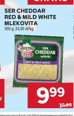 Ser Cheddar Red & Mild White Mlekovita promocja w Stokrotka