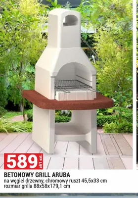 Betonowy grill Aruba promocja w Merkury Market