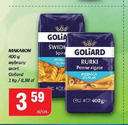 Makaron Goliard promocja w Chorten